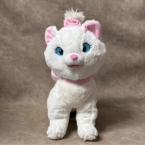 Disney Aristocats Marie Plush White Cat with Big Pink Bow.13"